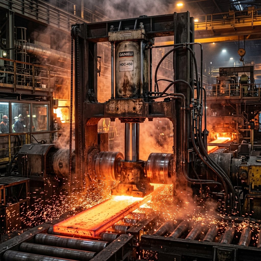 Hydraulic cylinders in a steel mill